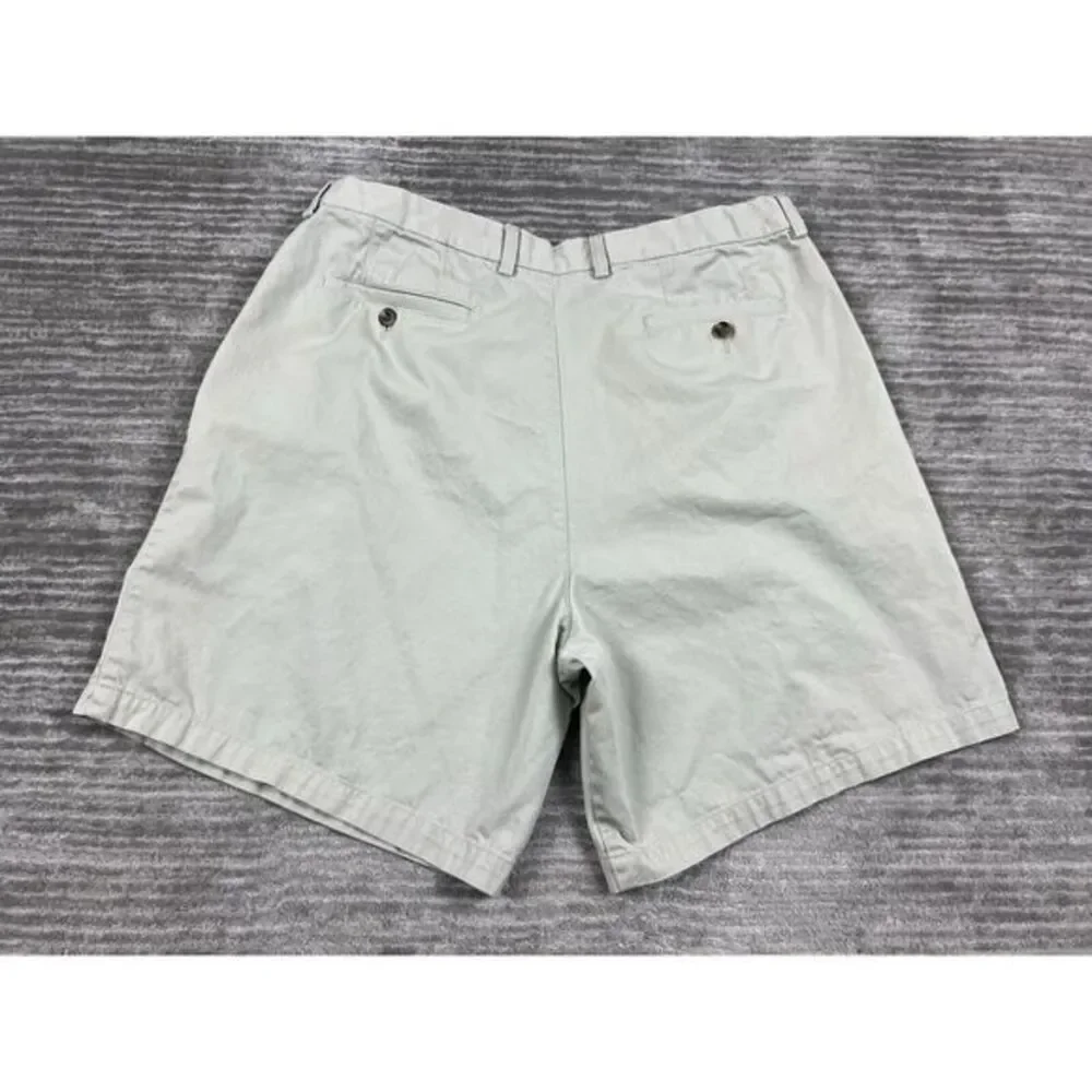 Farah Shorts Mens 40 Beige‎ Expandable Waist 100% Cotton Chino